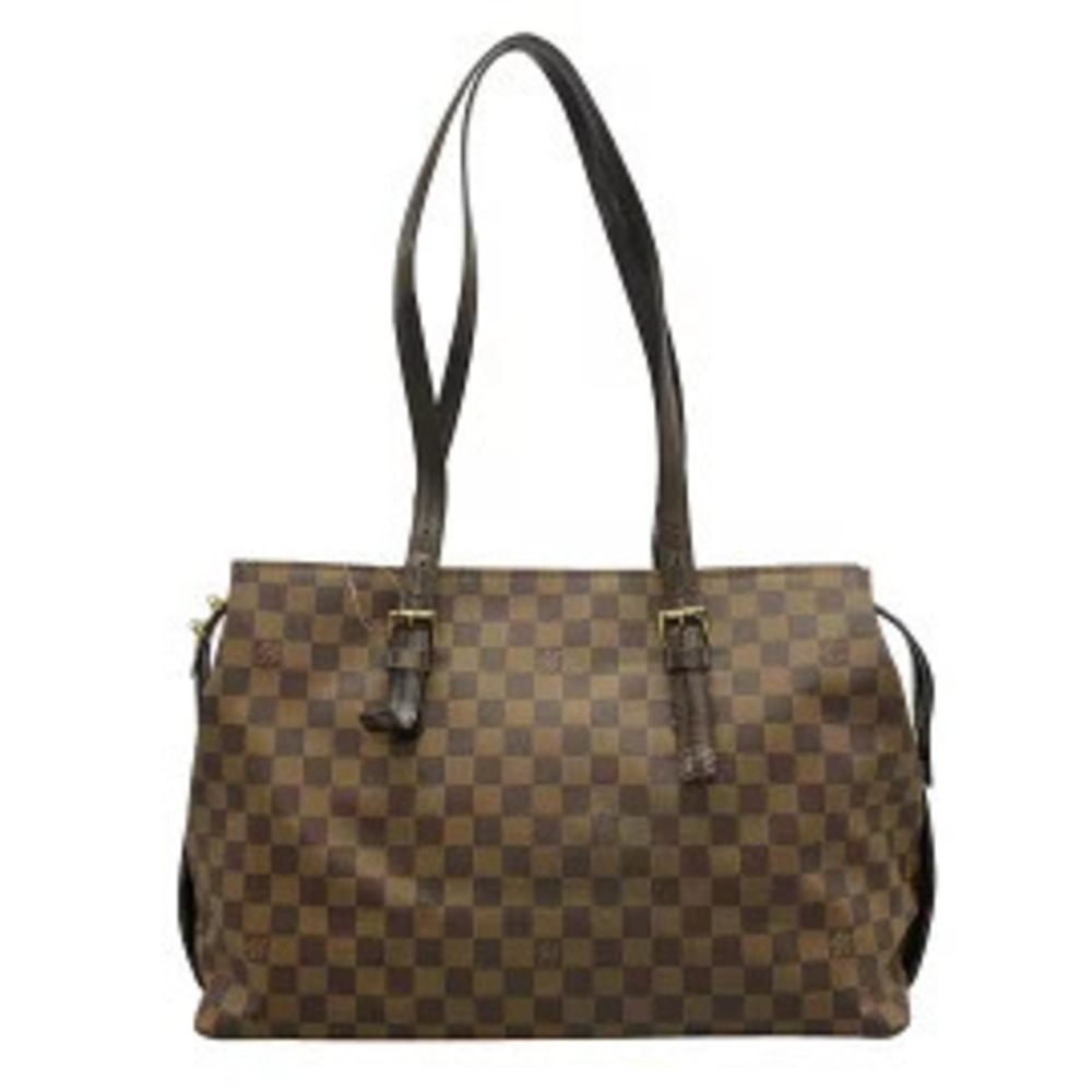 LOUIS VUITTON Chelsea Shoulder Bag Ebene Brown